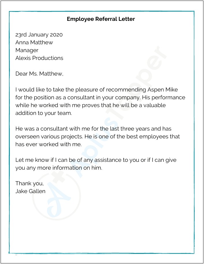 Medical Referral Thank You Letter Template