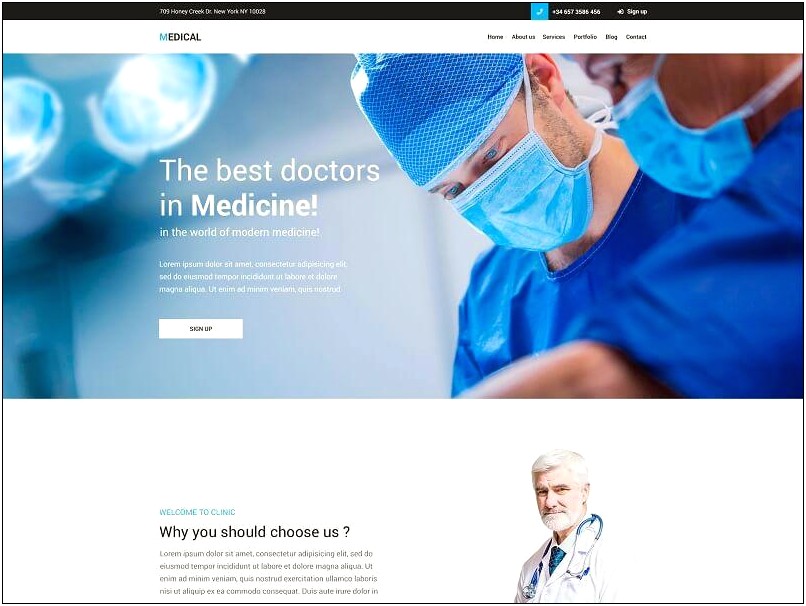 Medical Web Templates Psd Free Download