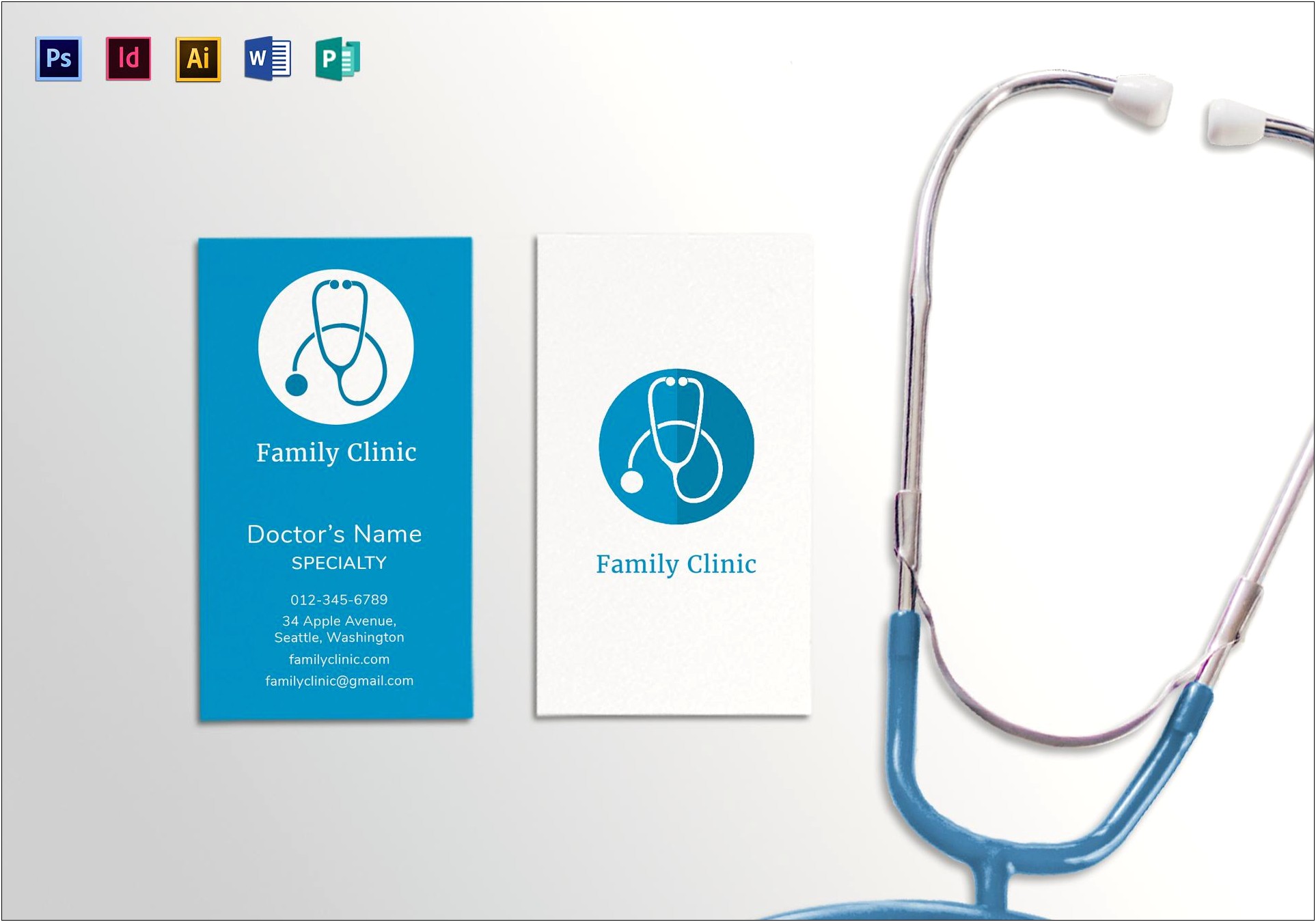 Medicine Business Card Template Microsoft Word