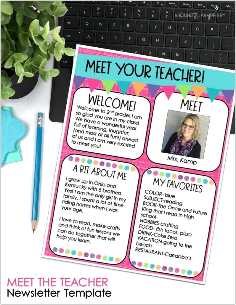 Meet The Student Teacher Letter Template