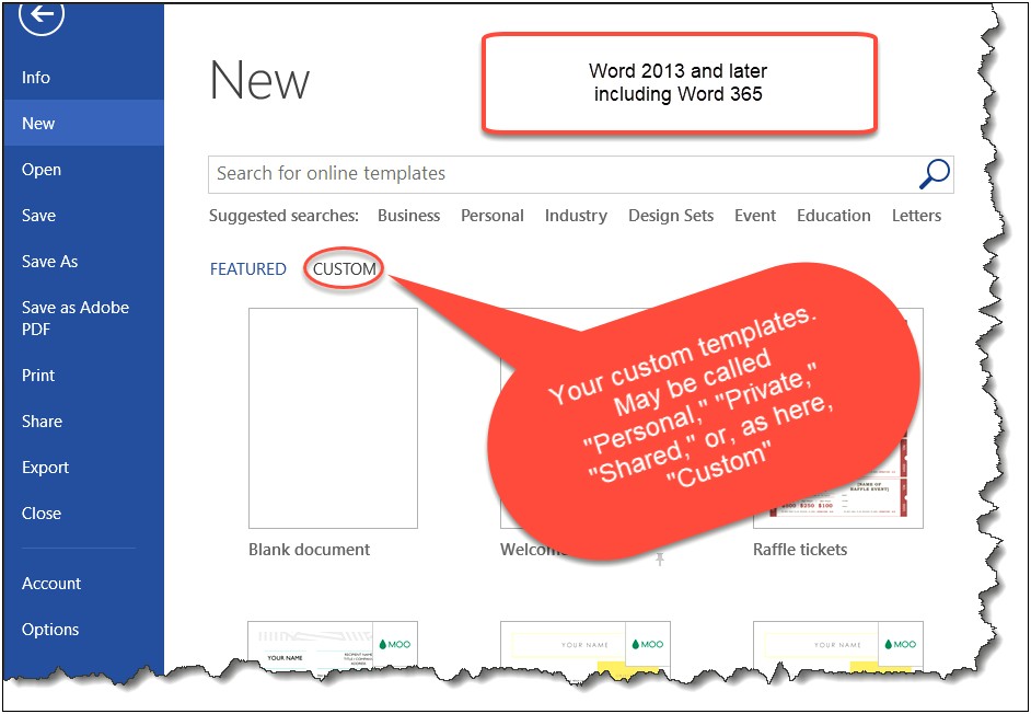 Micorsoft Word Template Extension Difference Doc