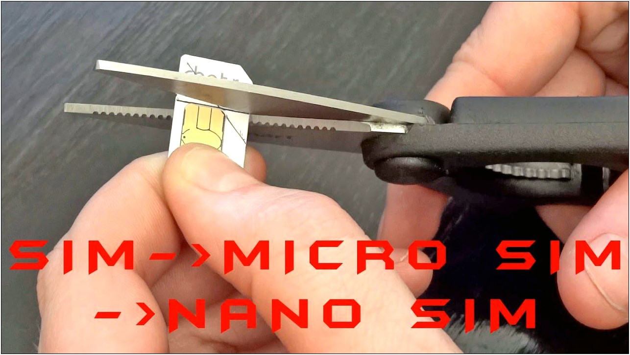 Micro Sim To Nano Sim Template Letter