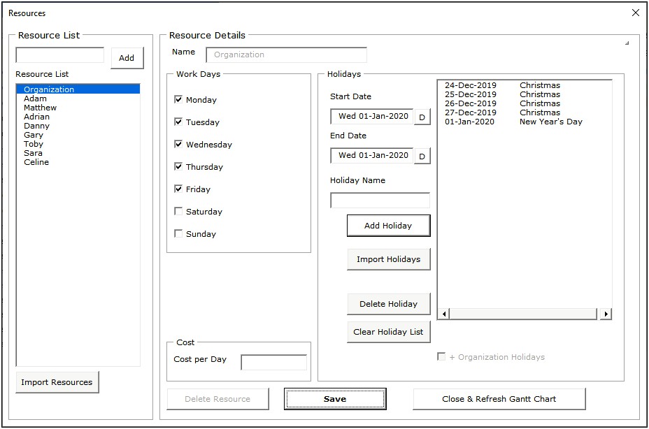 Microsoft Excel Project Plan Template For 2010