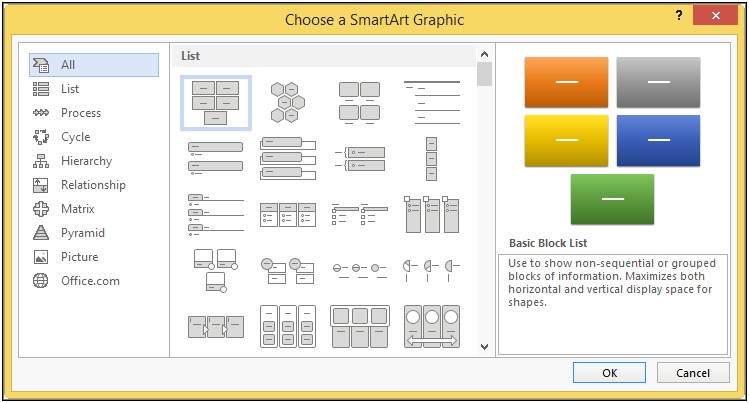 Microsoft Excel Smart Art Template Download