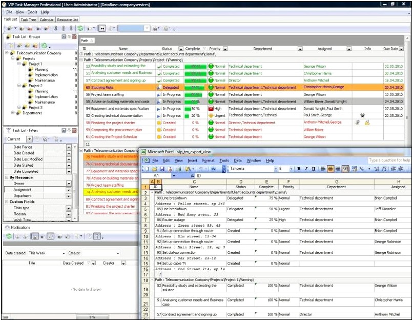 Microsoft Excel Templates For Project Management Task Planning