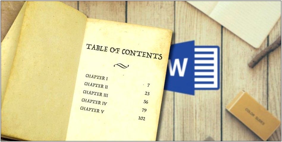 Microsoft Office Word Table Of Contents Template