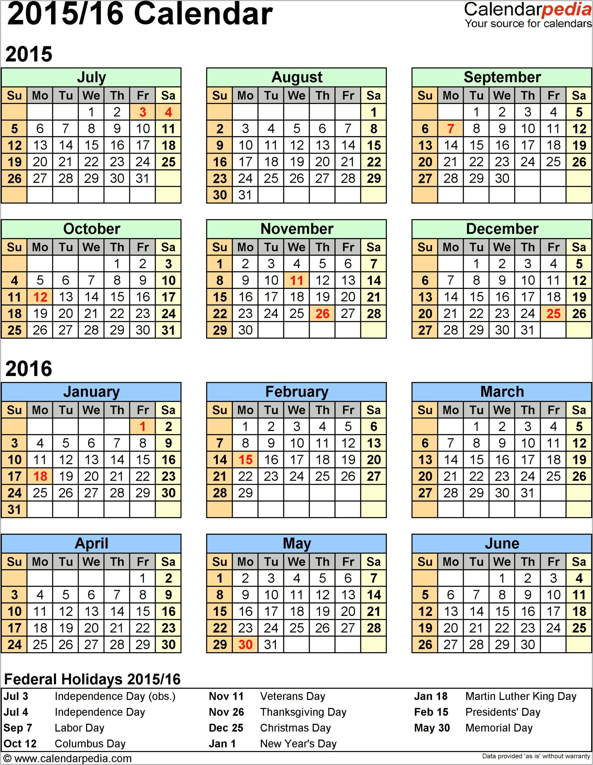Microsoft Word 2007 Calendar Template 2015