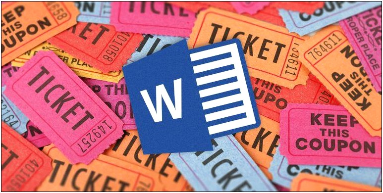 Microsoft Word 2010 Raffle Ticket Template