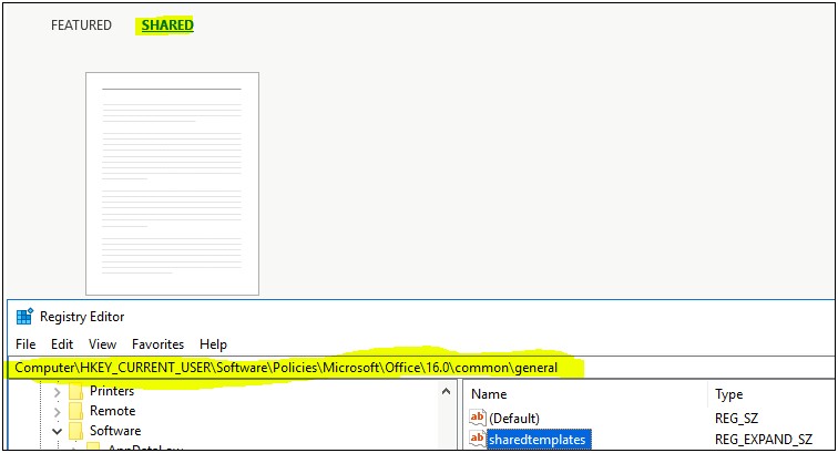 Microsoft Word 2016 Templates Not Downloading