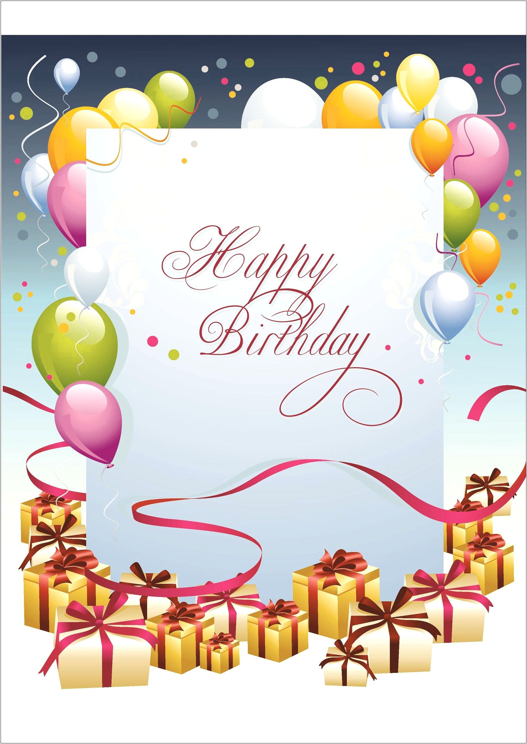 Microsoft Word Birthday Templates Free Download