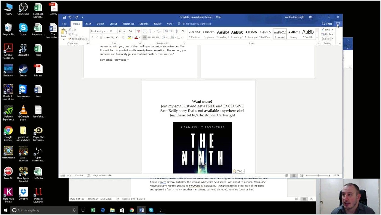Microsoft Word Book Template For Kdp