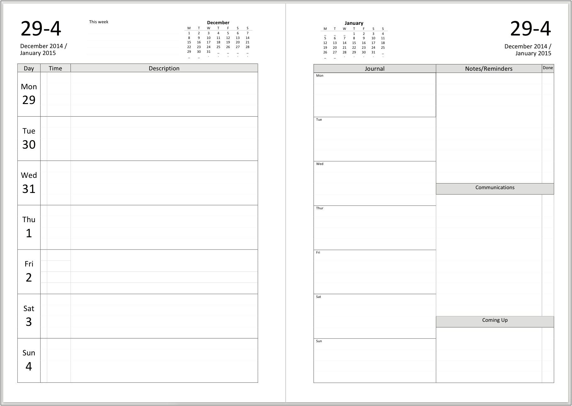 Microsoft Word Calendar Template 2014 Monthly