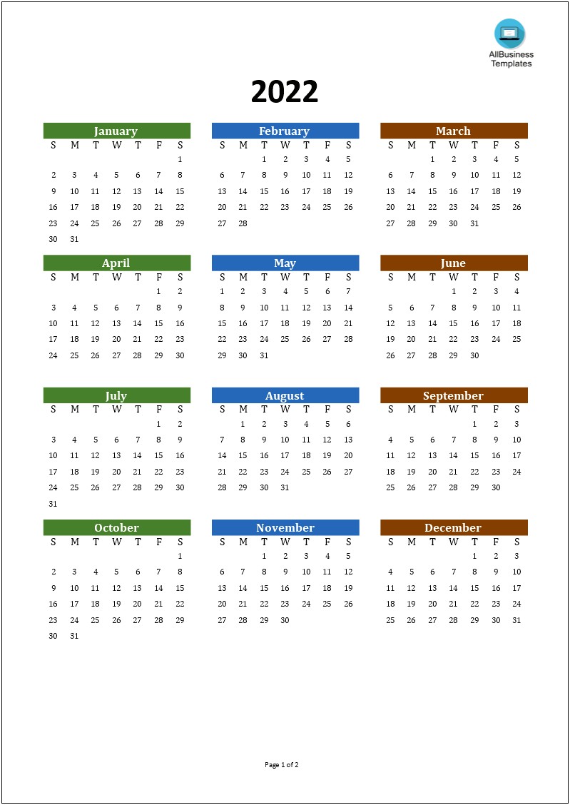 Microsoft Word Calendar Template 2017 Monthly