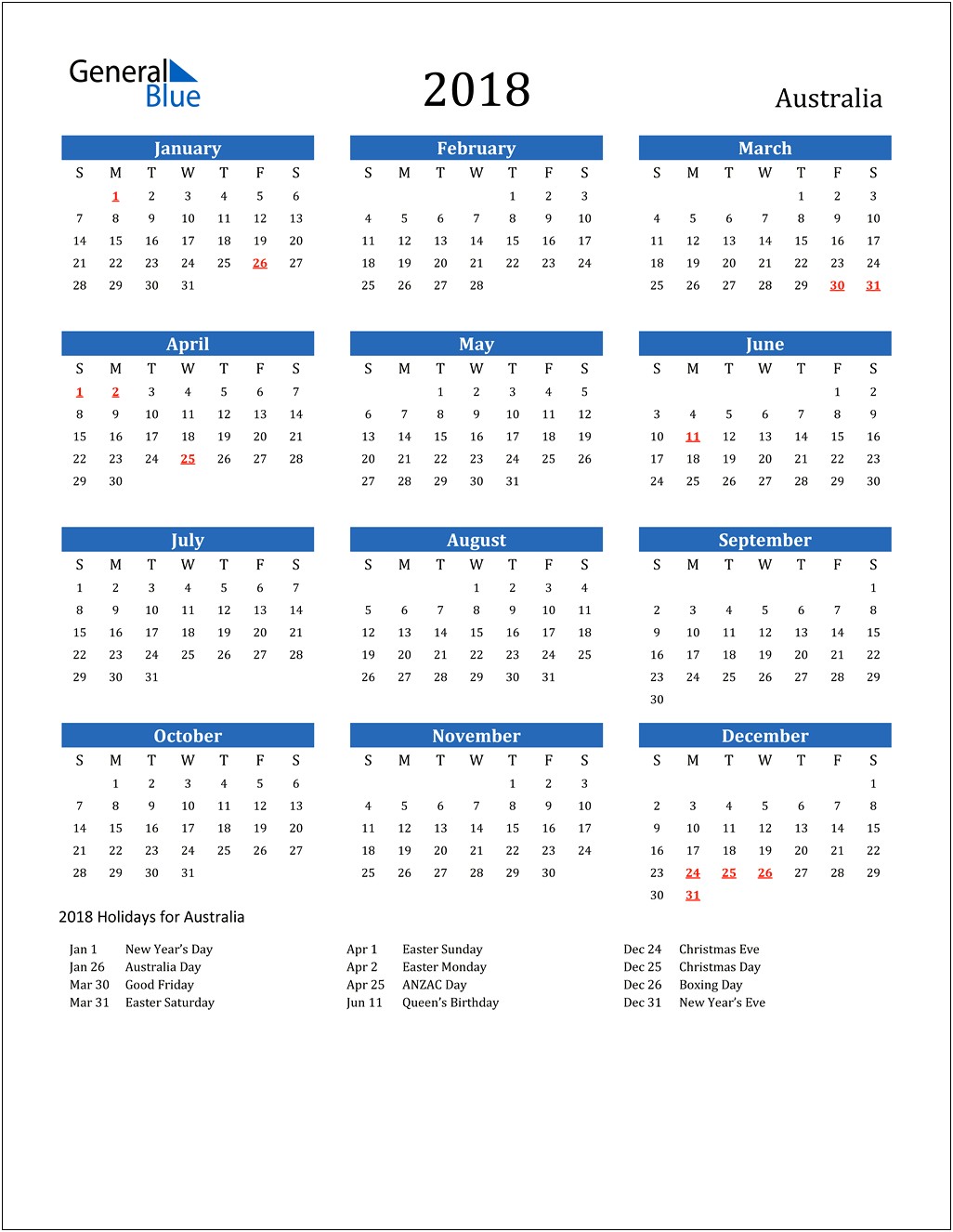 Microsoft Word Calendar Template 2018 With Holidays