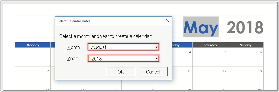 Microsoft Word Calendar Template 2019 4 Up