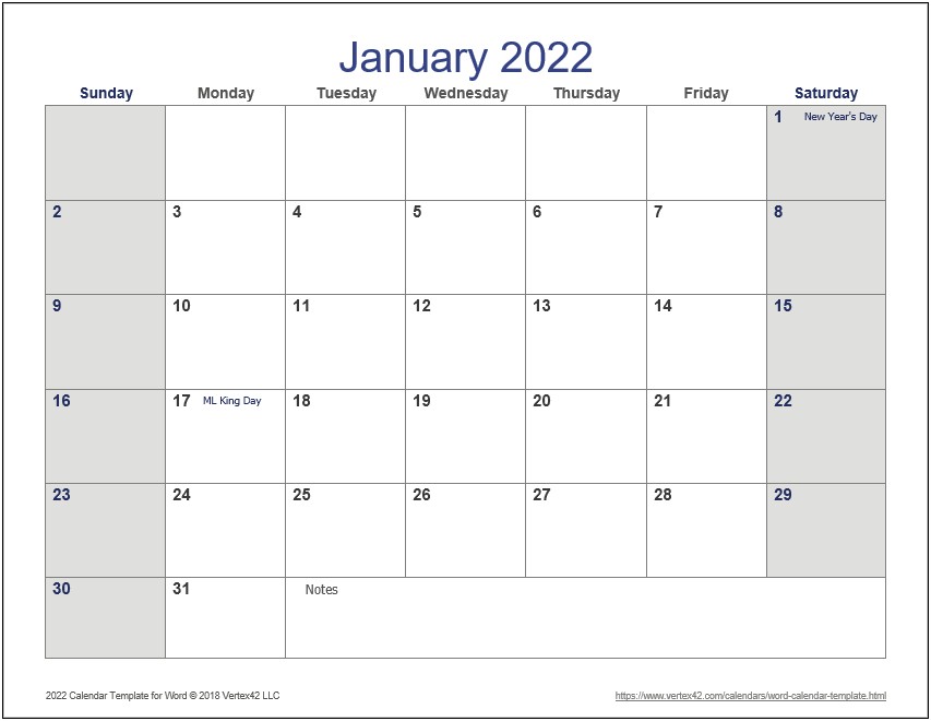 Microsoft Word Calendar Template Change Year