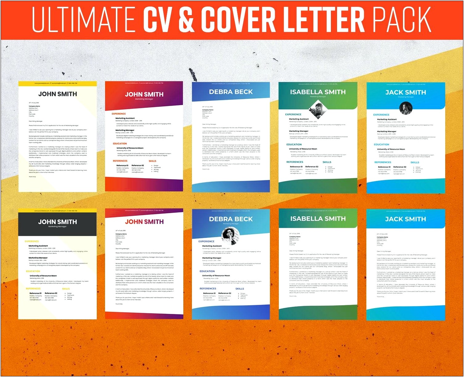 Microsoft Word Cover Letter Template Line At Top