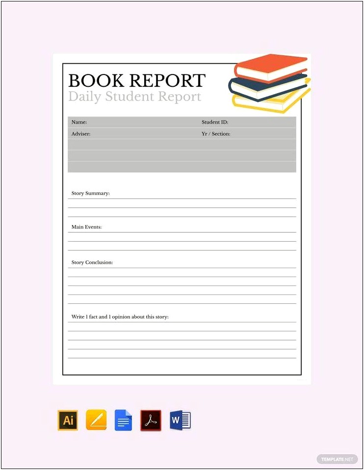 Microsoft Word Daily Reading Summary Template