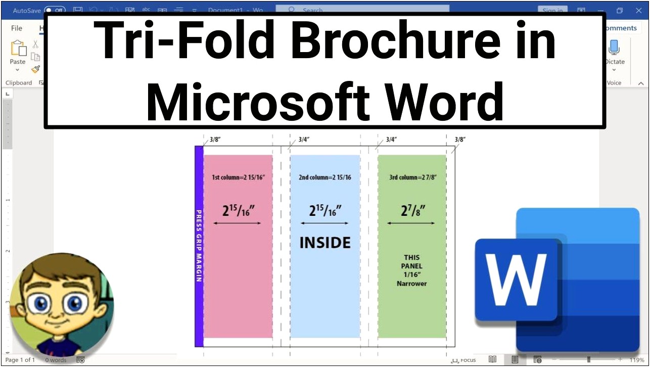 Microsoft Word Elementary School Brochure Template