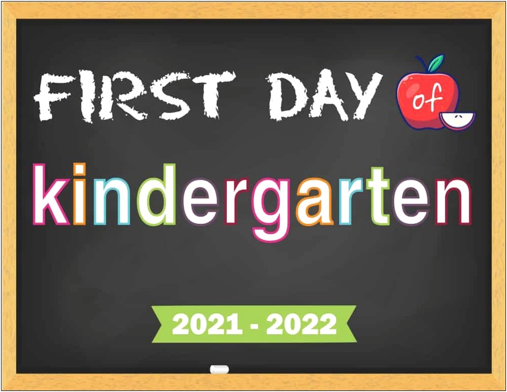 Microsoft Word First Day Of School Template