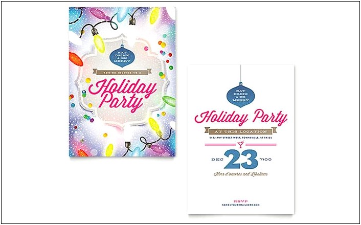Microsoft Word Holiday Party Invitation Templates