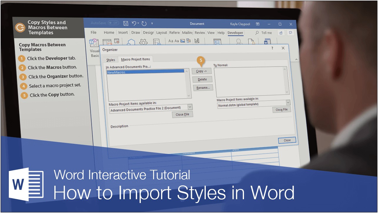 Microsoft Word Importing Template Doesn't Look Right
