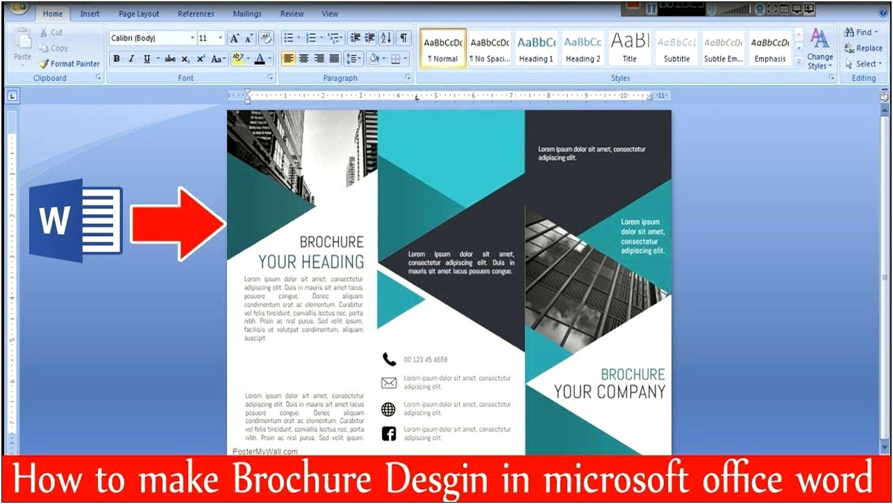 Microsoft Word Information Technology Brochure Template