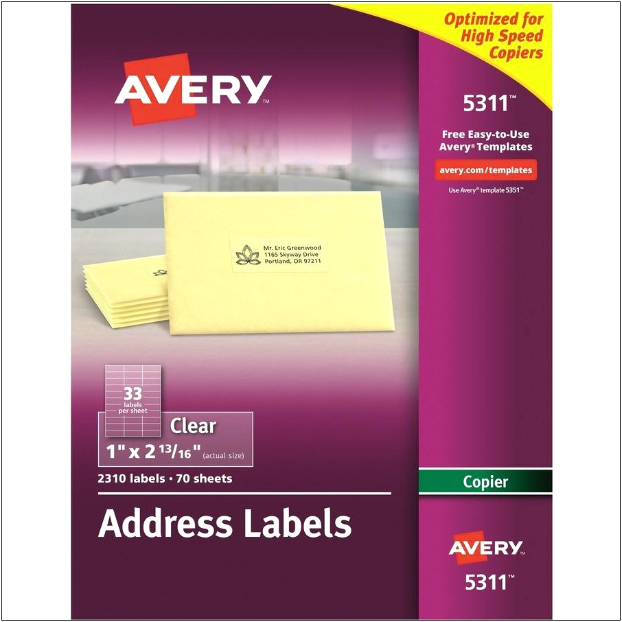 Microsoft Word Label Template Avery 5351