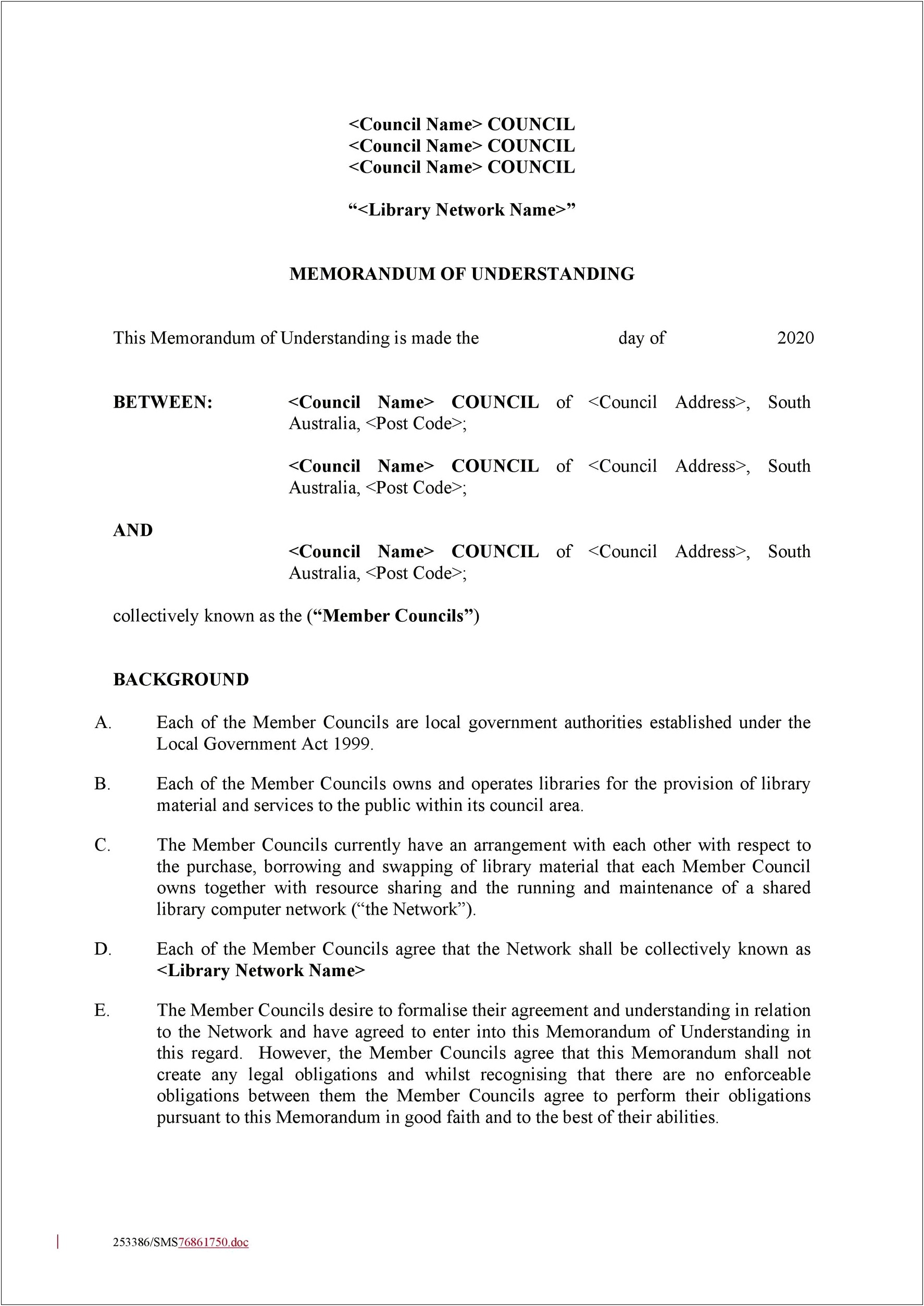 Microsoft Word Law Firm Memo Template