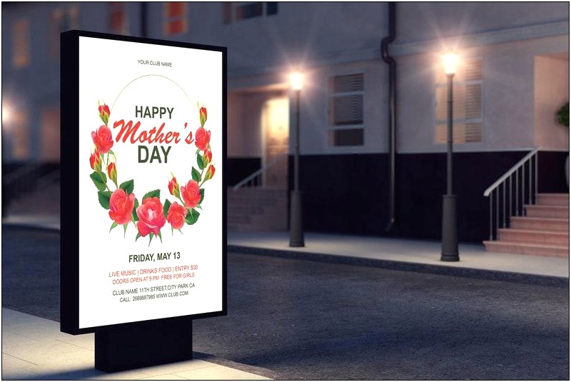 Microsoft Word Mothers Day Flyer Template