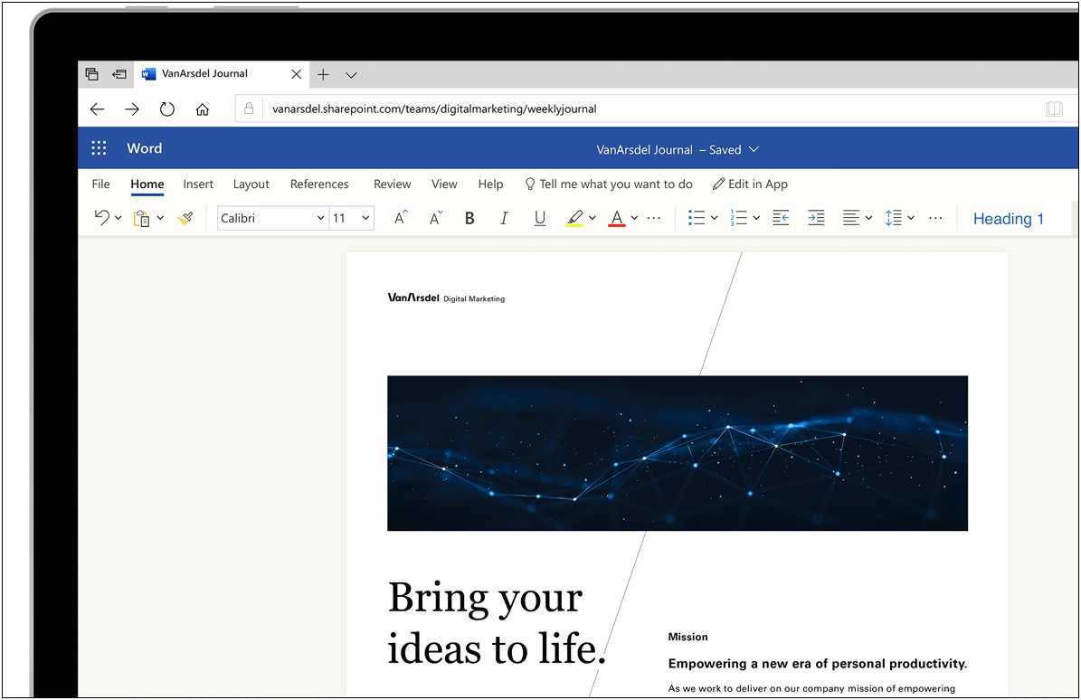Microsoft Word Notebook Layout Template 2018