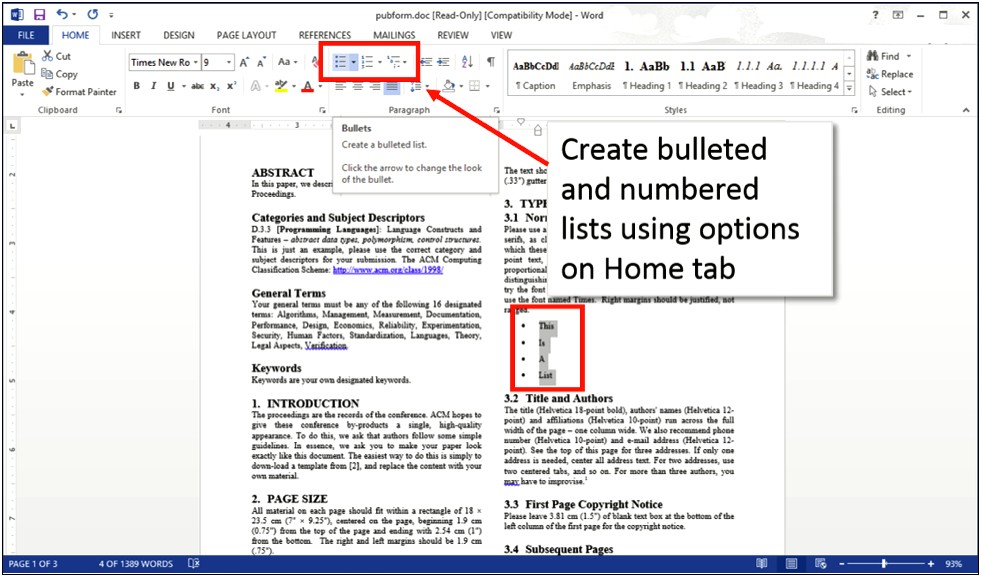 Microsoft Word Notes Template With Tabs