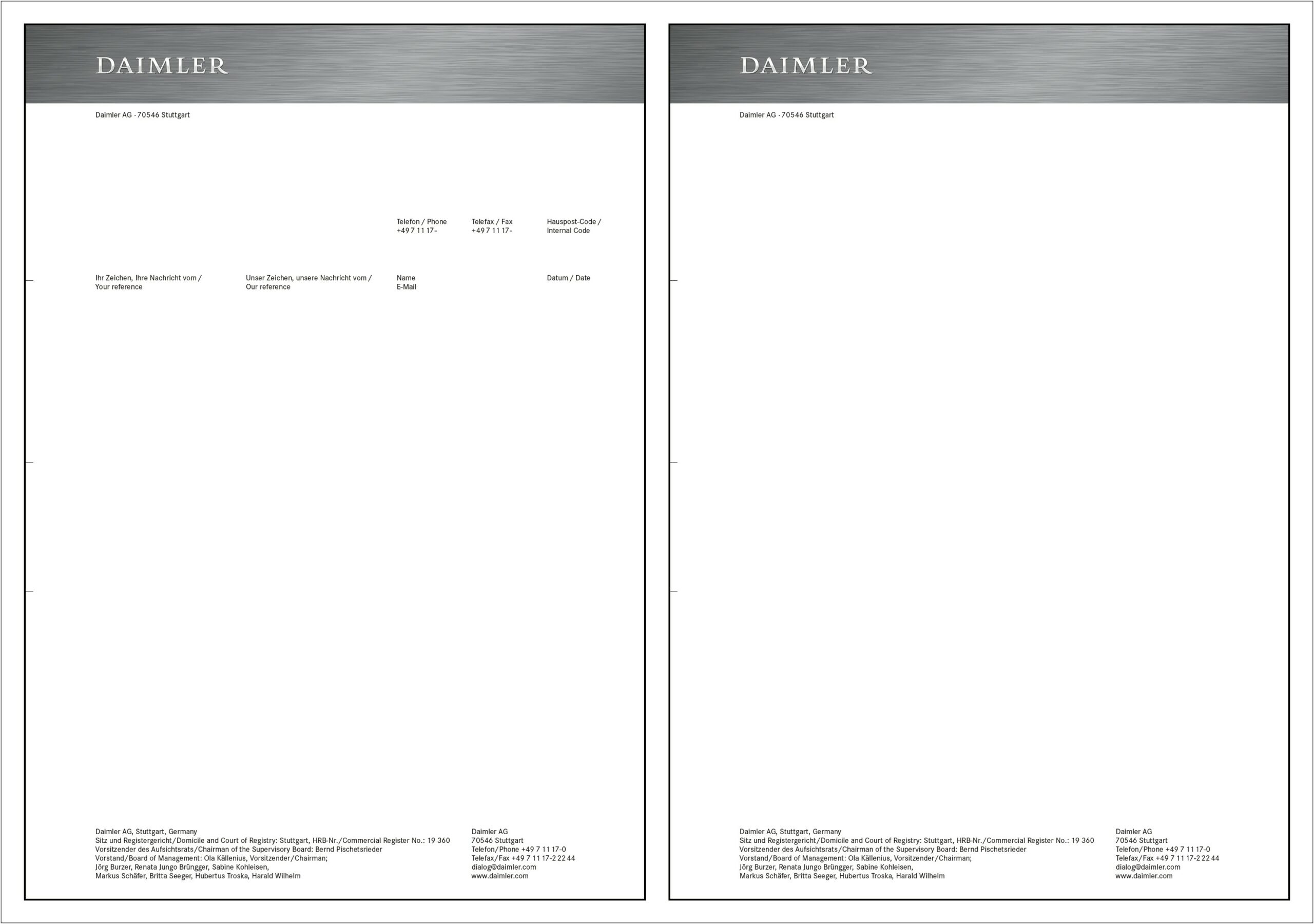 Microsoft Word Personal Memo Stationery Templates