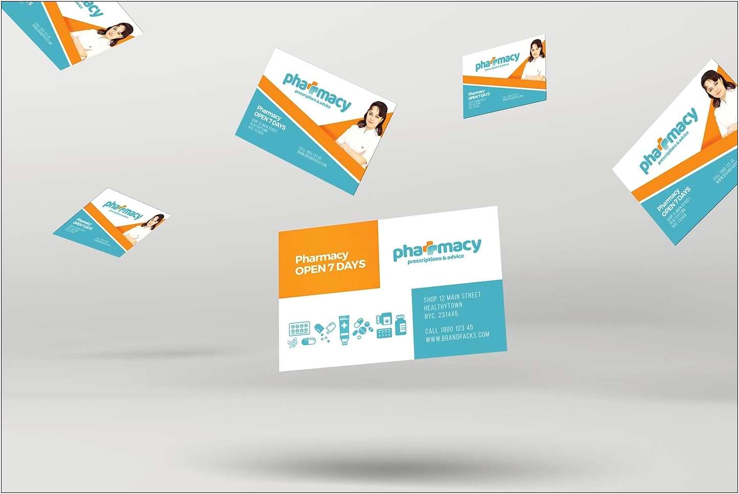 Microsoft Word Pharmacy Business Cards Template