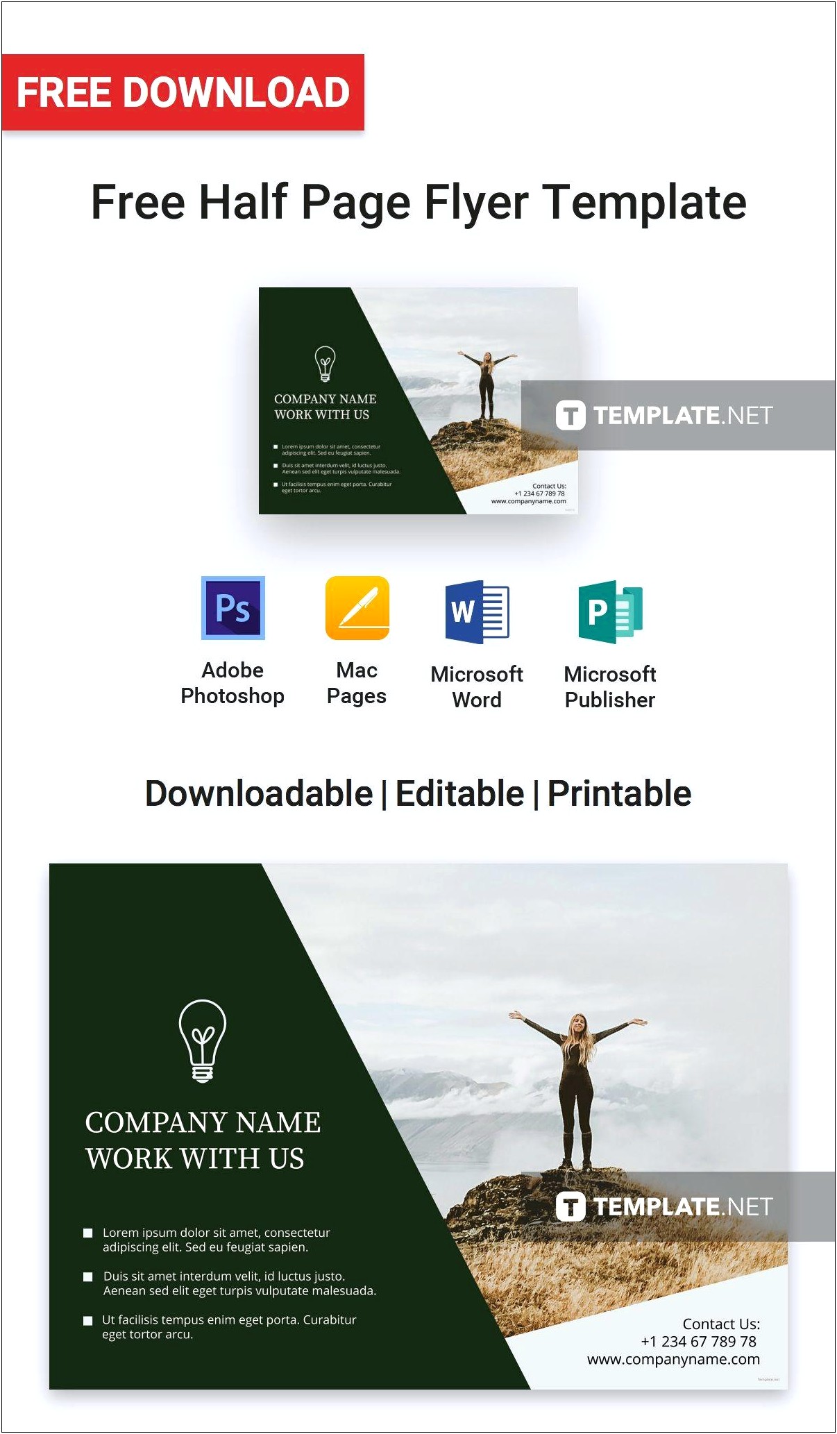 Microsoft Word Quarter Page Booklet Template