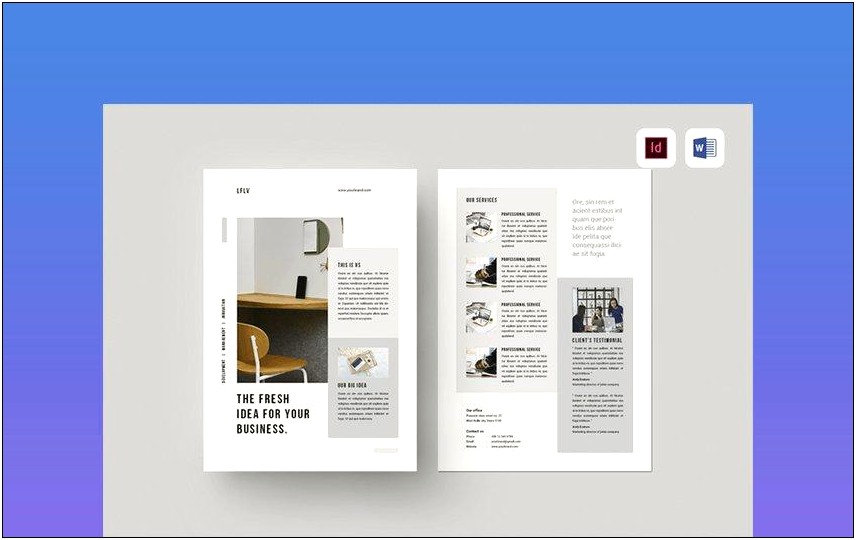 Microsoft Word Quarter Page Flyer Template
