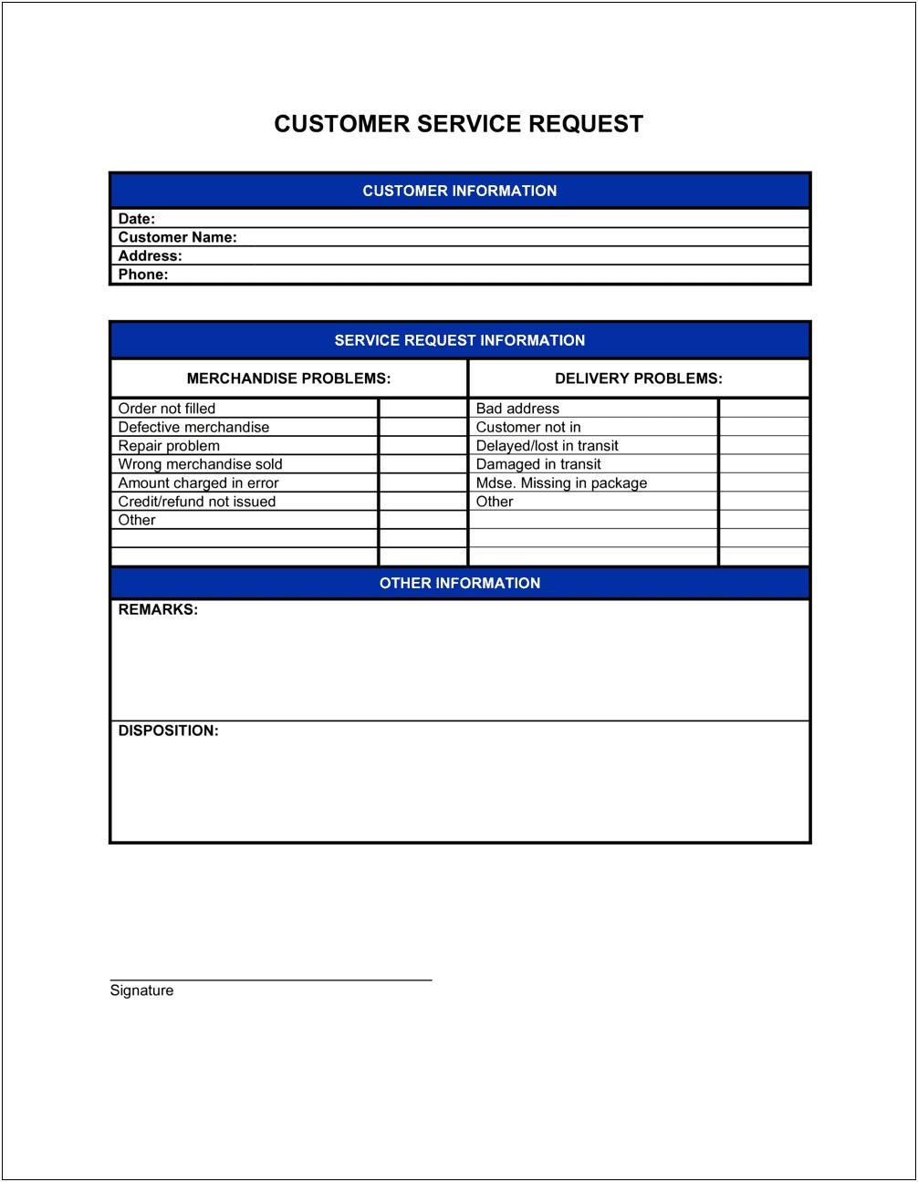 Microsoft Word Request For Information Templates