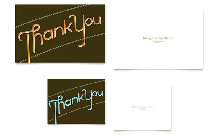 Microsoft Word Template For Thank You Letter