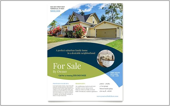 Microsoft Word Template House For Sale