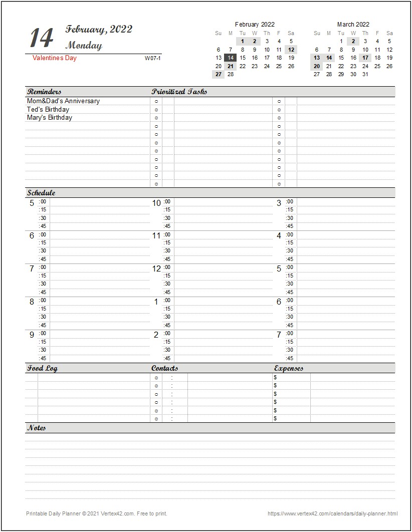 Microsoft Word Template Payment Schedule Planner