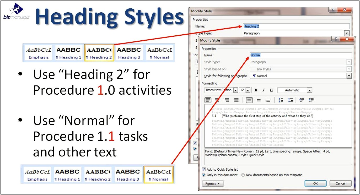 Microsoft Word Template Standard Operating Procedure Sop