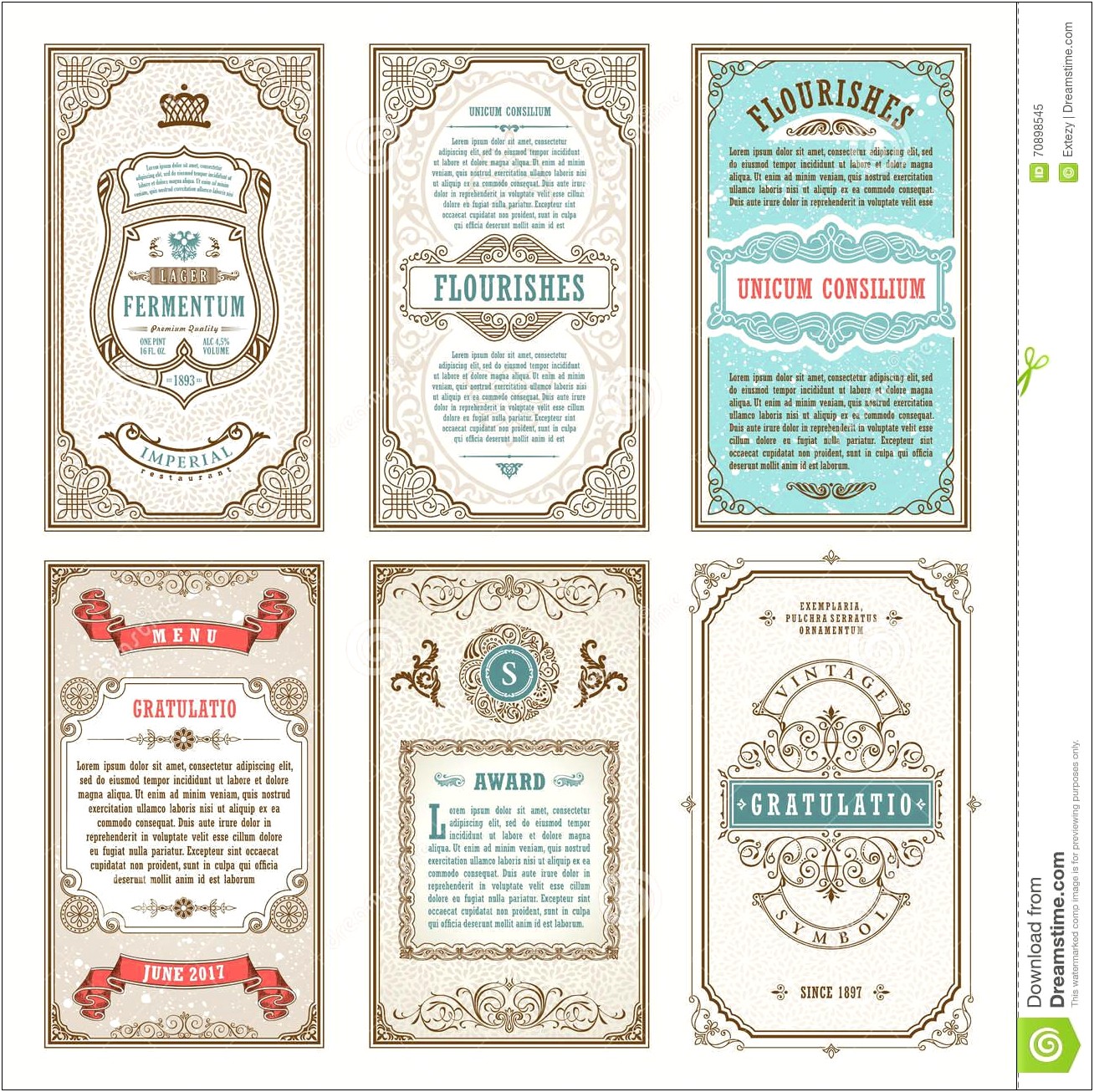 Microsoft Word Templates With Vintage Design