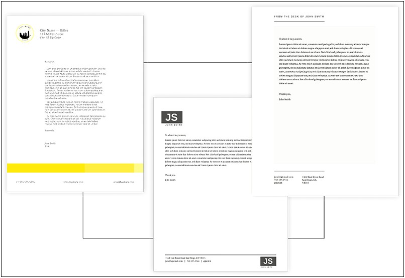 Mictosoft Publisher Design Letter Head Templates