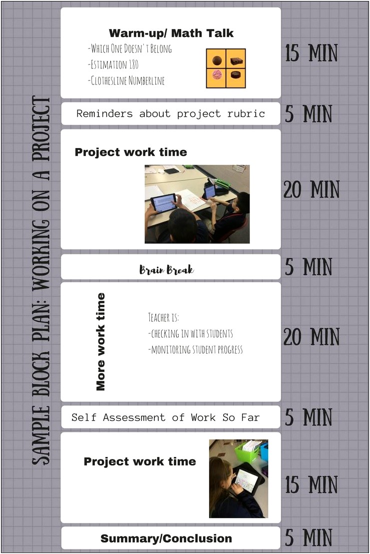 Middle School Block Schedule Weekly Lesson Plan Template