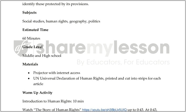 Middle School Social Studies Unit Plan Template Pdf