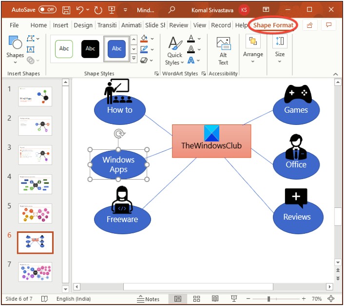 Mind Map Template For Word 2010