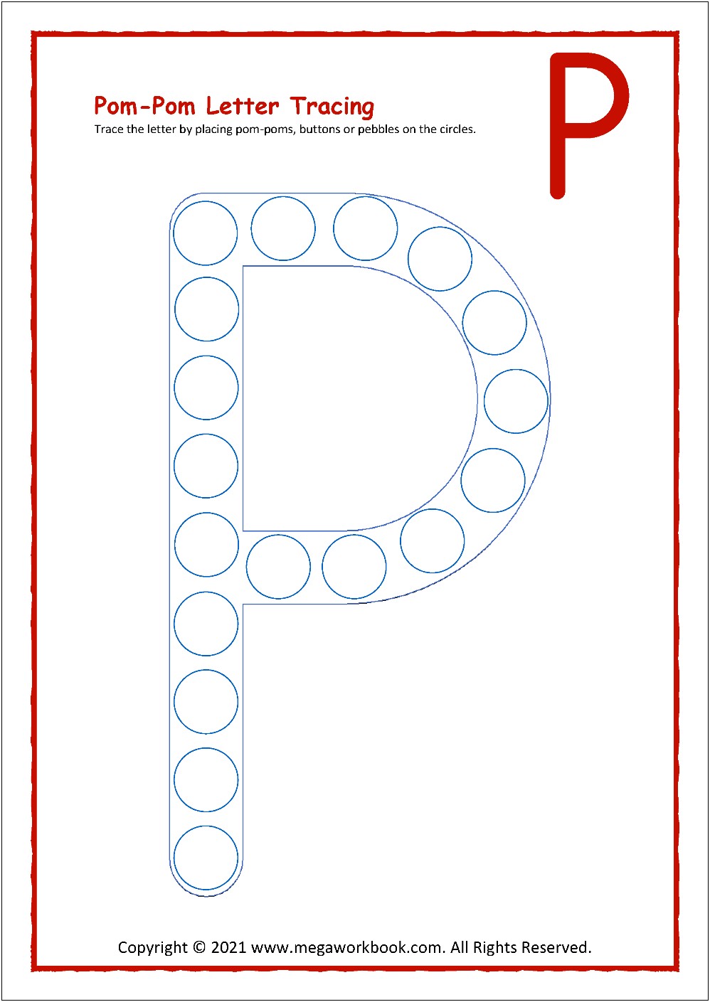 Mirror Image Of Letter P Template