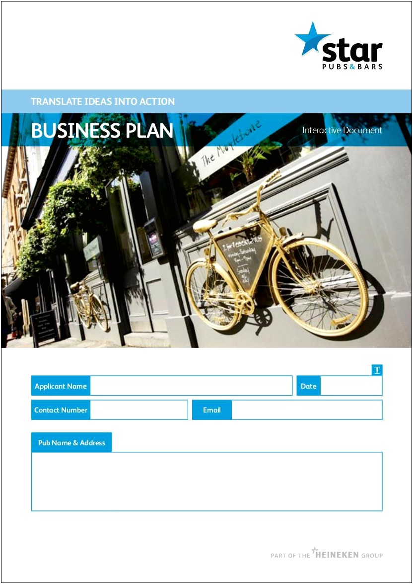 Mobile Bar Business Plan Template Uk