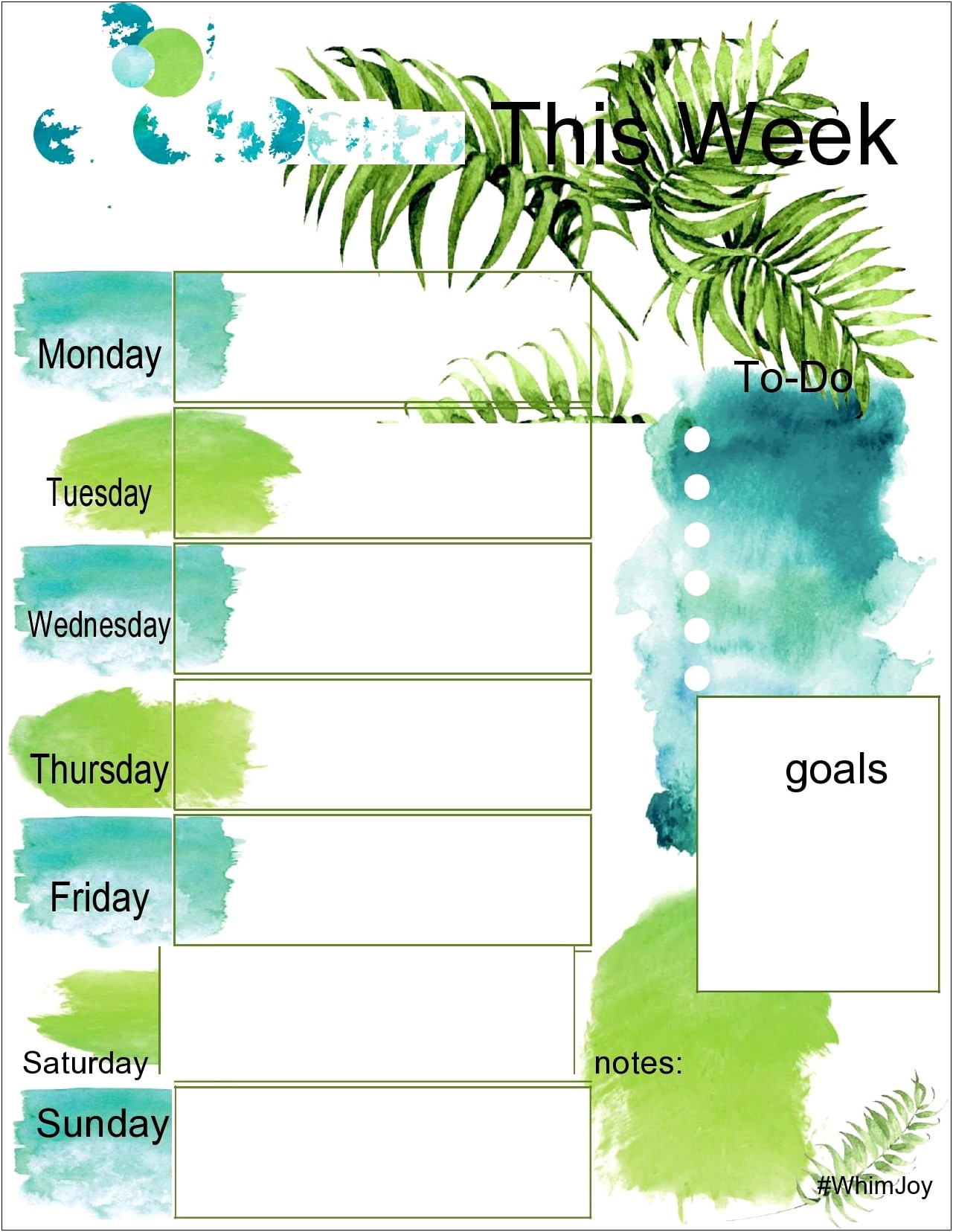 Modern Profesiona Weekly Schedule Template Word