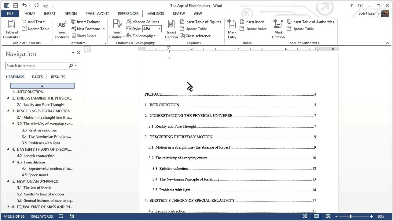 Modify Table Of Contents Template Word